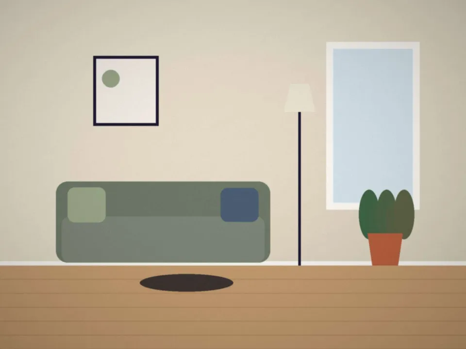 Appartement mis en valeur par un home staging avant une vente