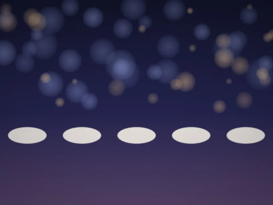 Soirée d'entreprise avec tables rondes et lumières