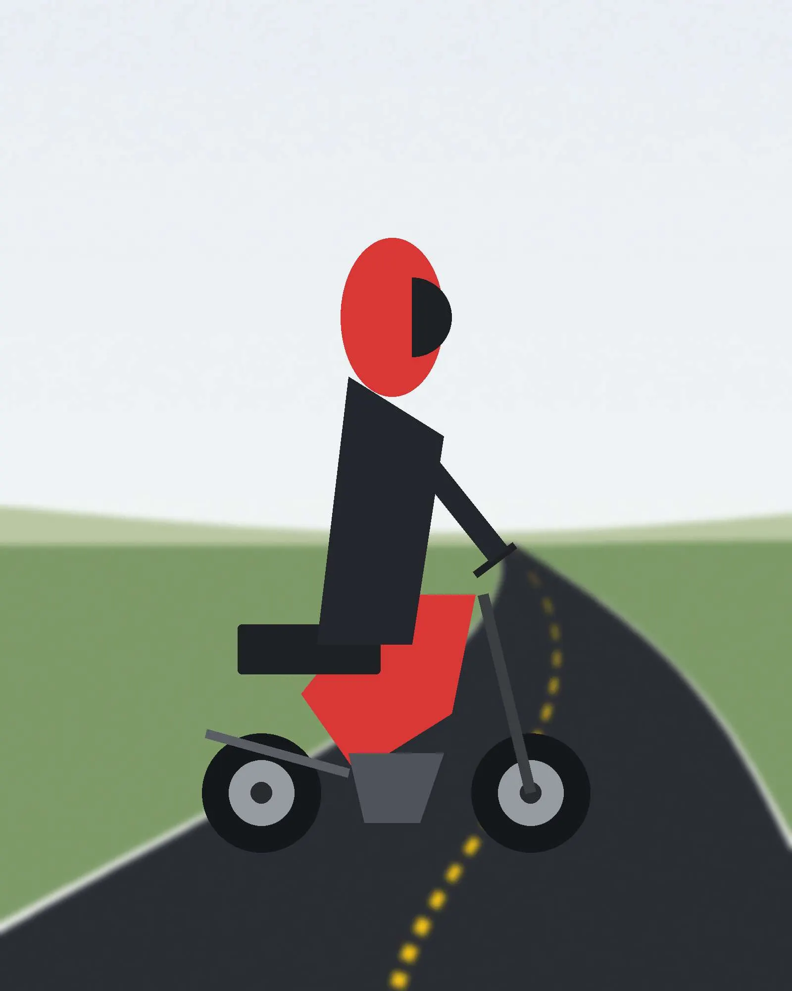 Aperçu du modèle de site Route — Moto-école pour moto-école