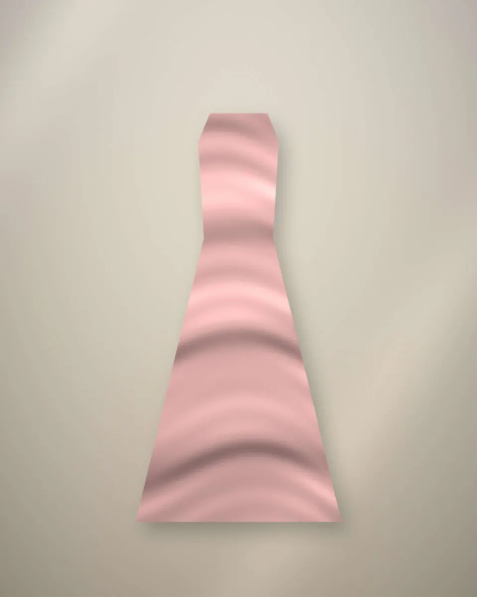 Robes de témoins rose poudré portées côte à côte