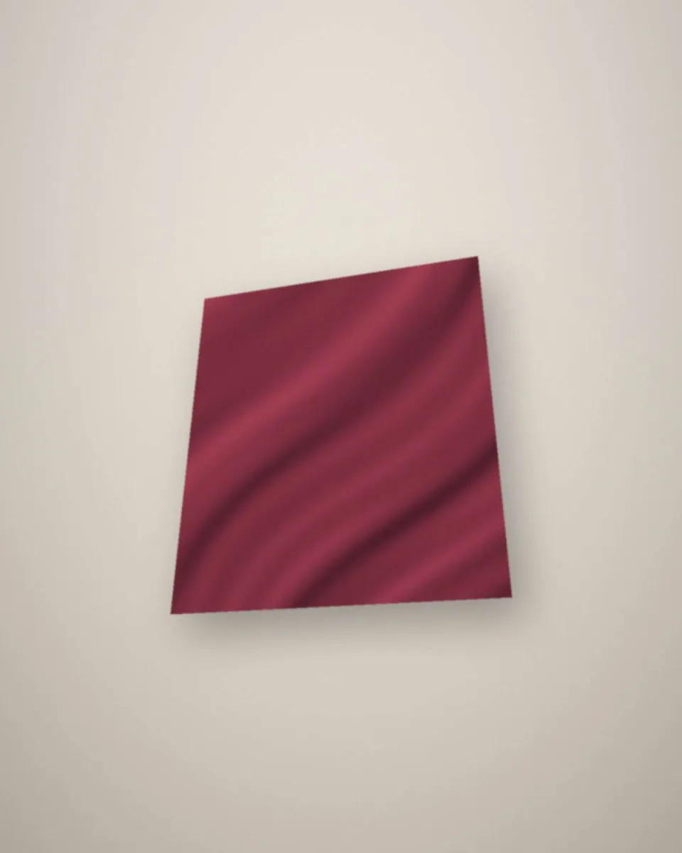 Pochette de costume en soie bordeaux