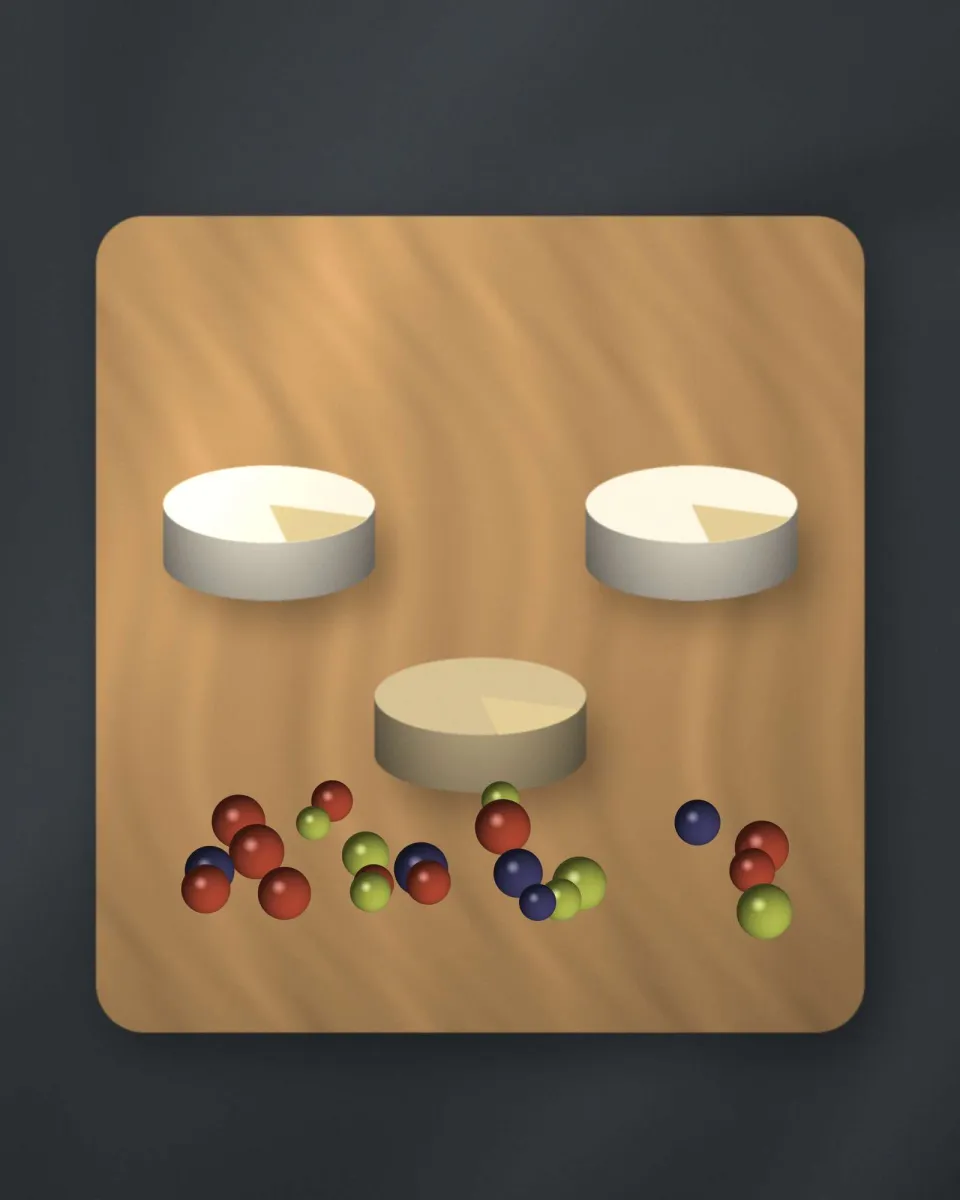 Plateau de fromages sur une planche en bois avec des fruits