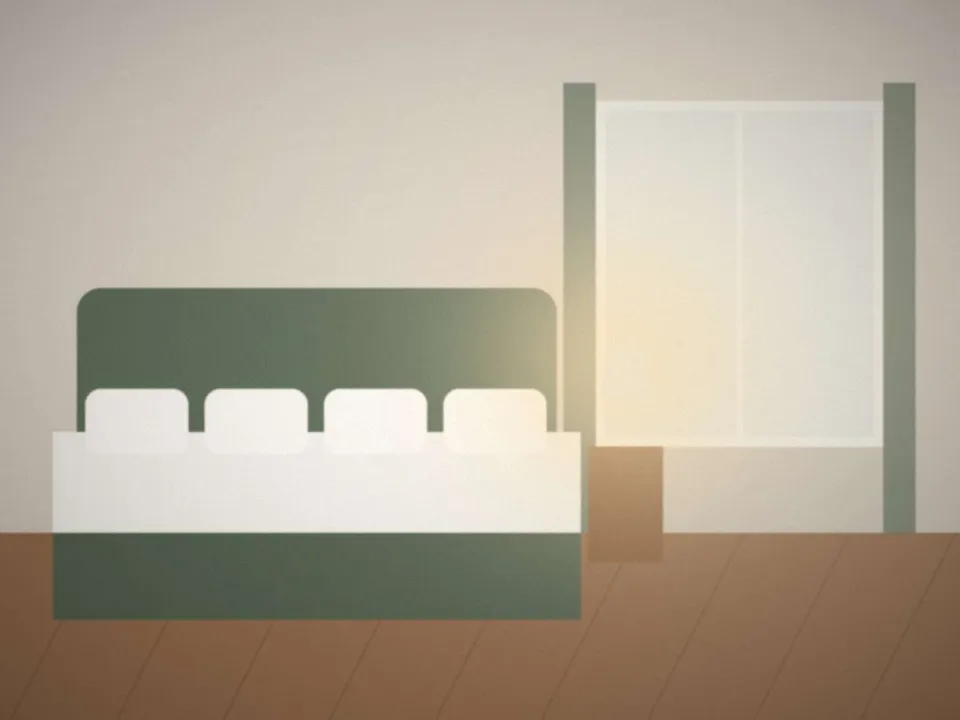 Chambre Familiale : un grand lit et deux lits simples