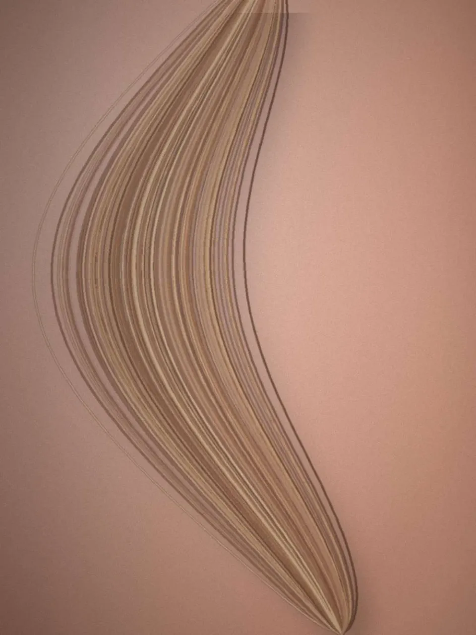 Cheveux mi-longs coiffés au naturel