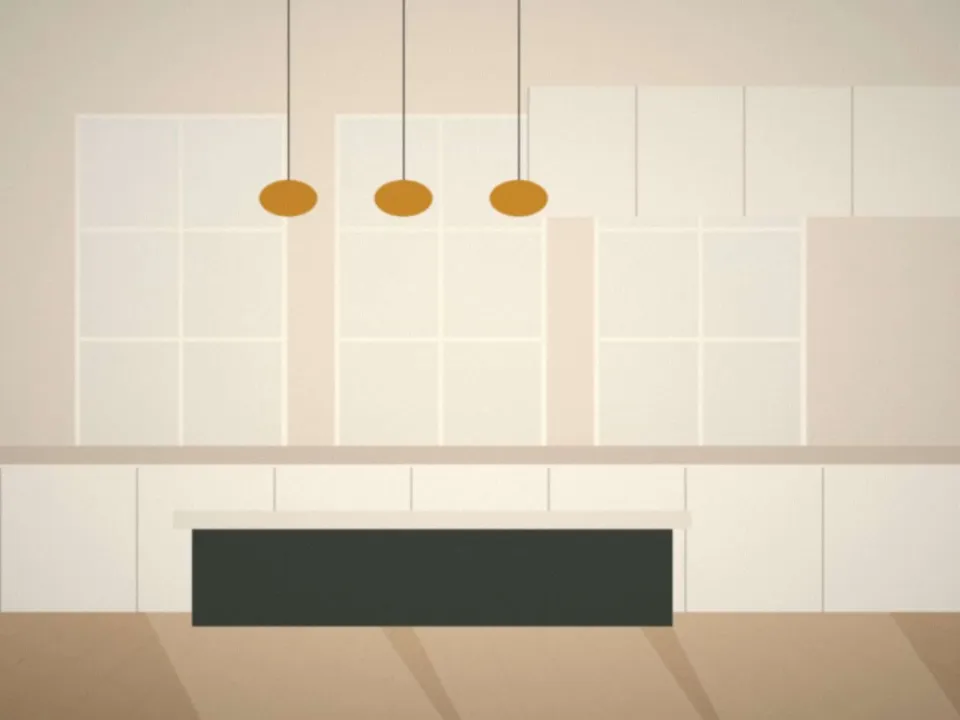 Cuisine équipée d'un deux-pièces