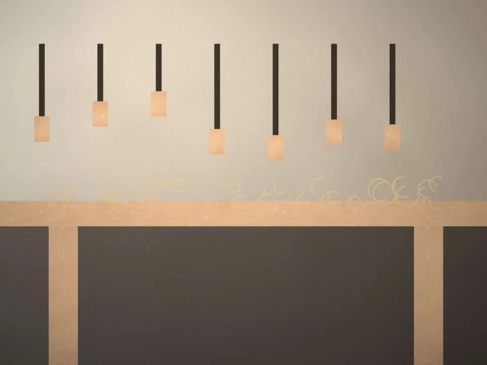 Outils à main accrochés au mur de l'atelier
