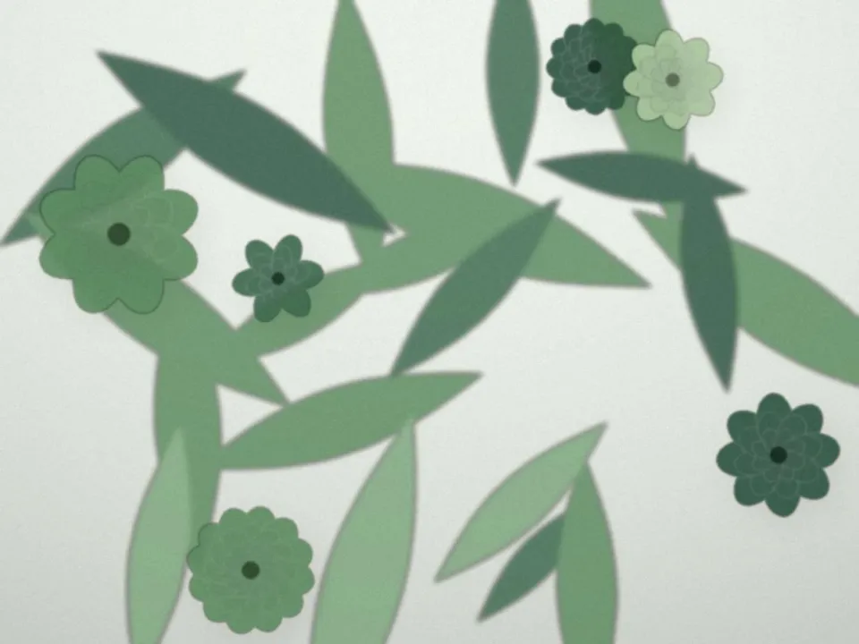 Grand bouquet de feuillage dans un hall d'accueil