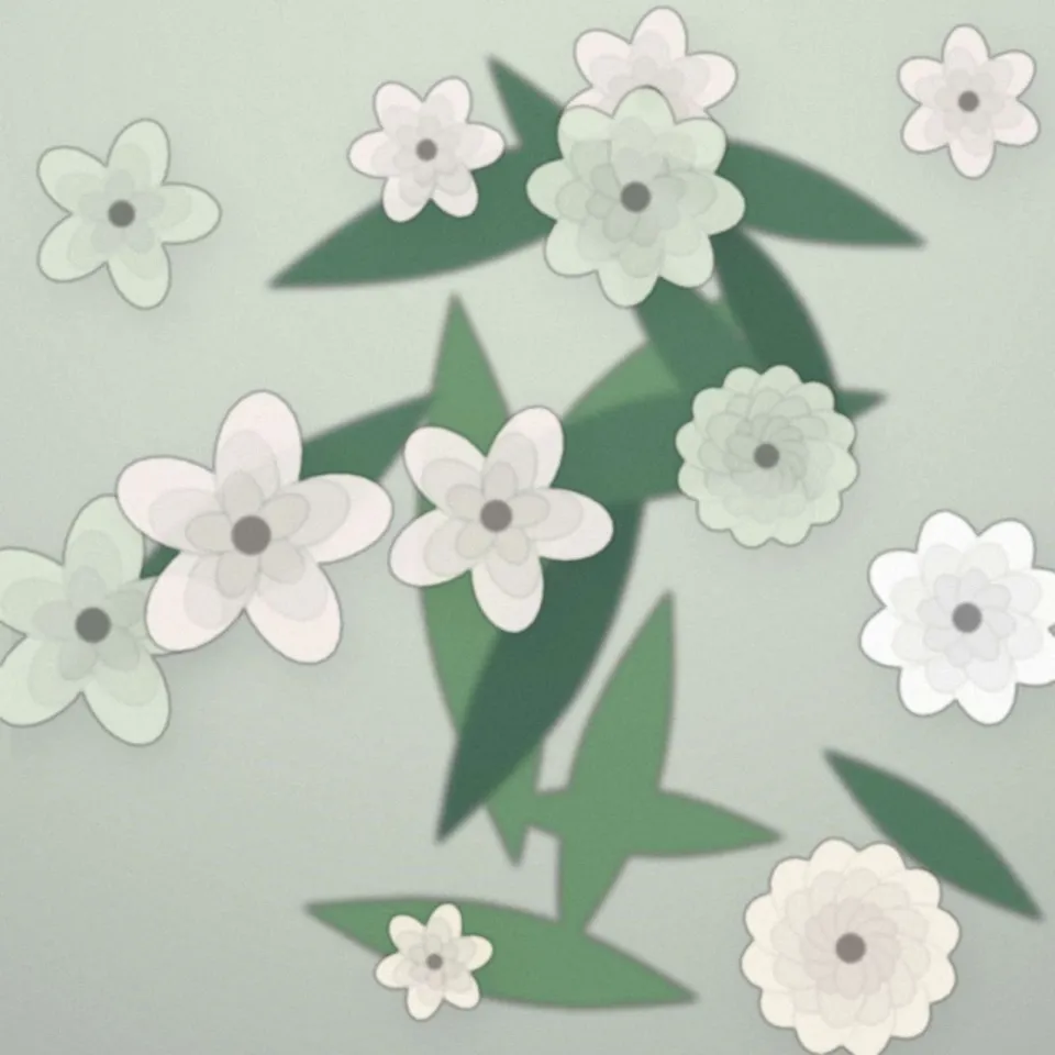 Gerbe de deuil blanche et verte