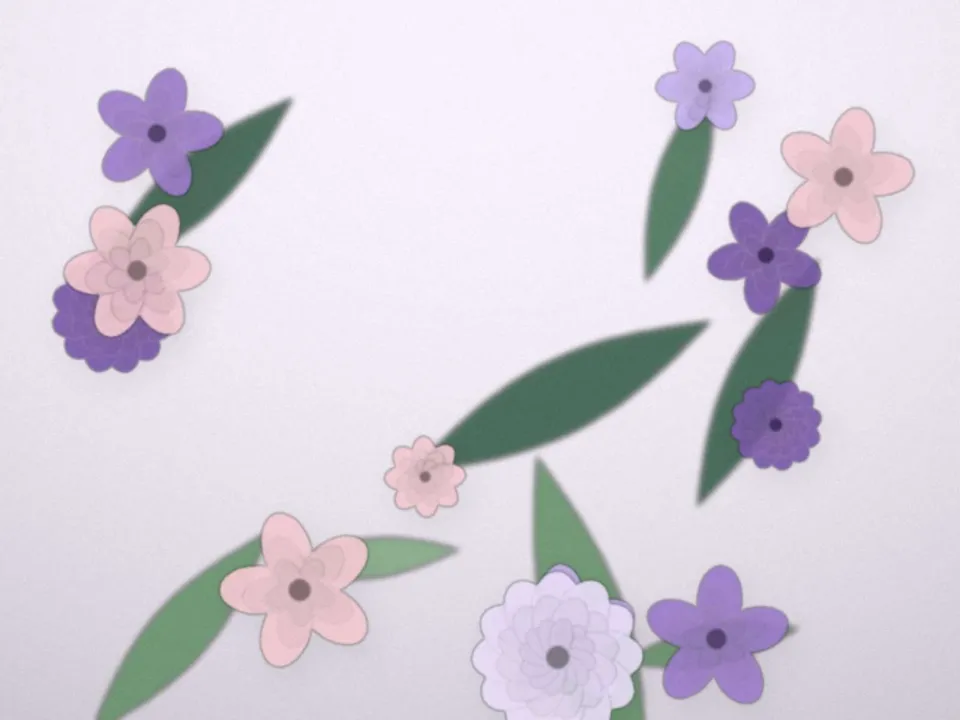 Composition mauve pour l'accueil d'un hôtel