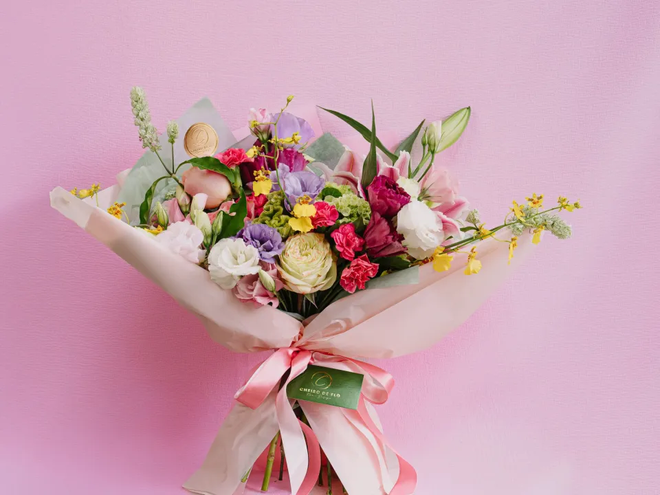 Bouquet coloré pour un anniversaire