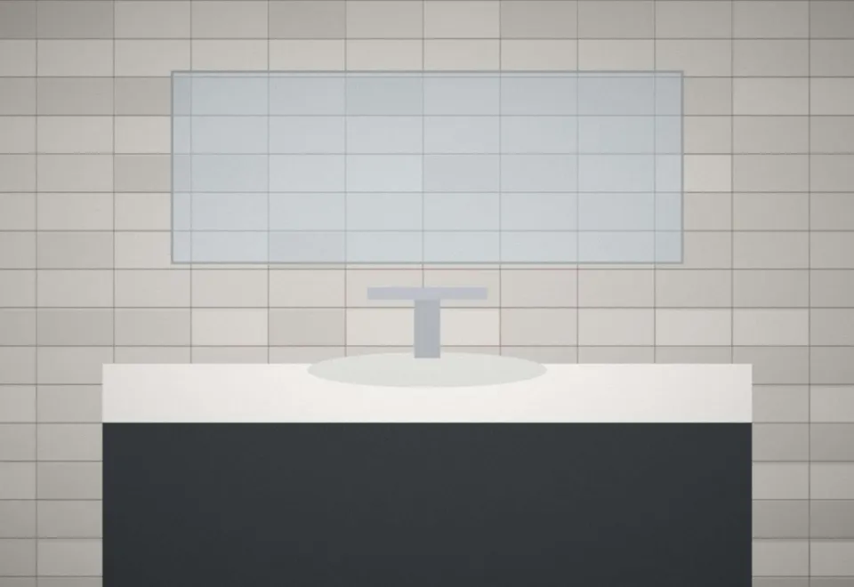 Après : Salle d'eau adaptée et accessible