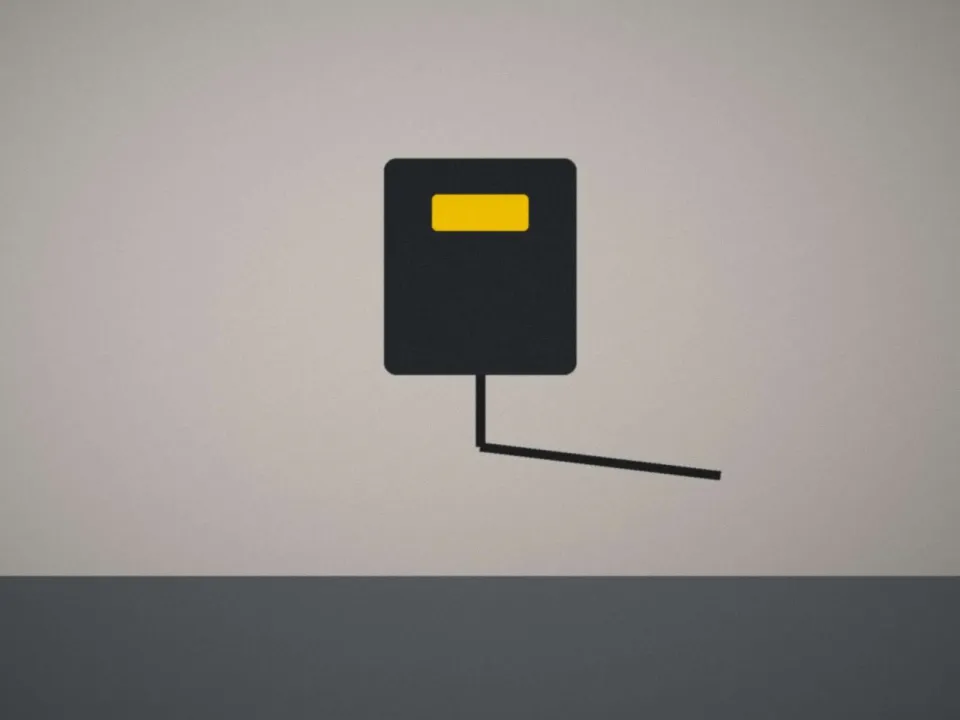 Borne de recharge installée dans un garage