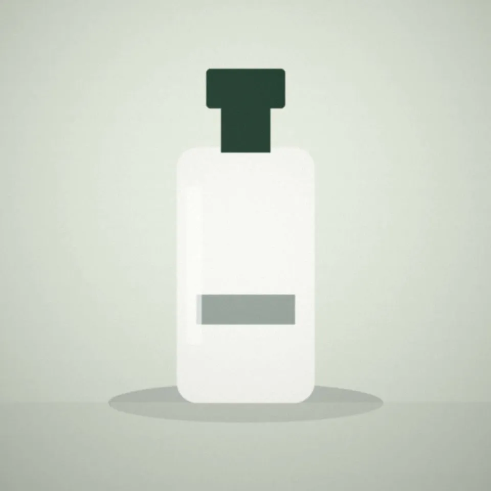 Petit flacon de sérum avec pipette