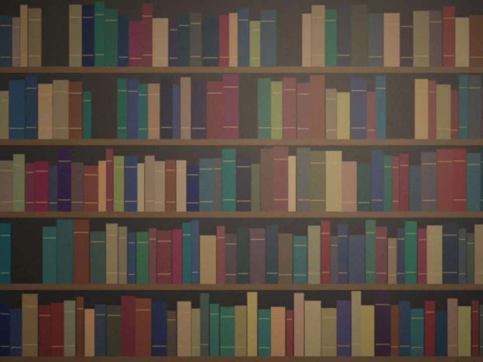 Rayonnages de la bibliothèque juridique du cabinet