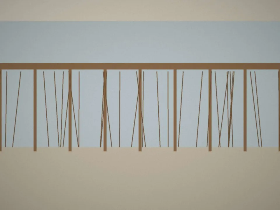 Avant : Balcon rouillé, garde-corps neuf
