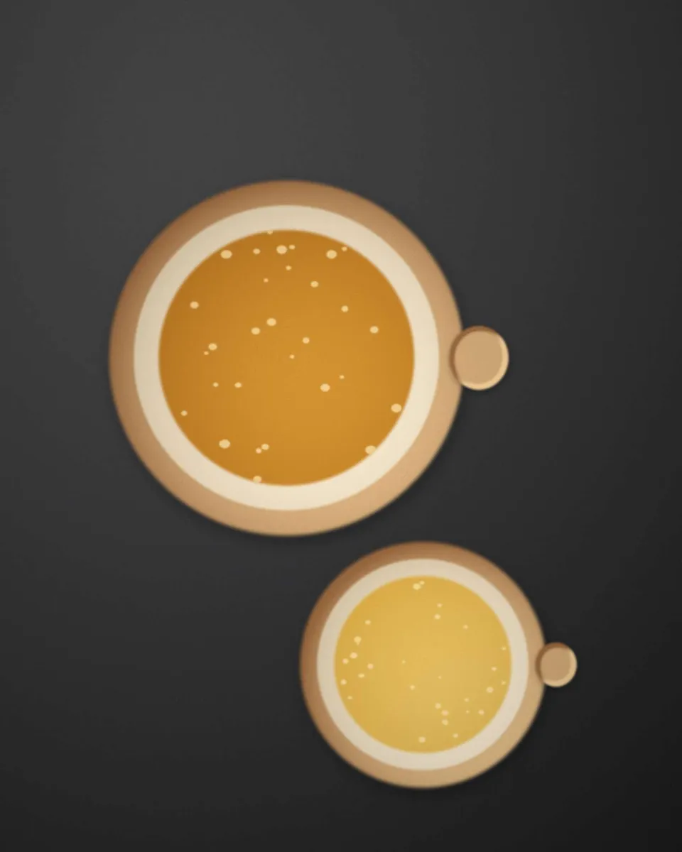 Bolées de cidre brut et de jus de pomme