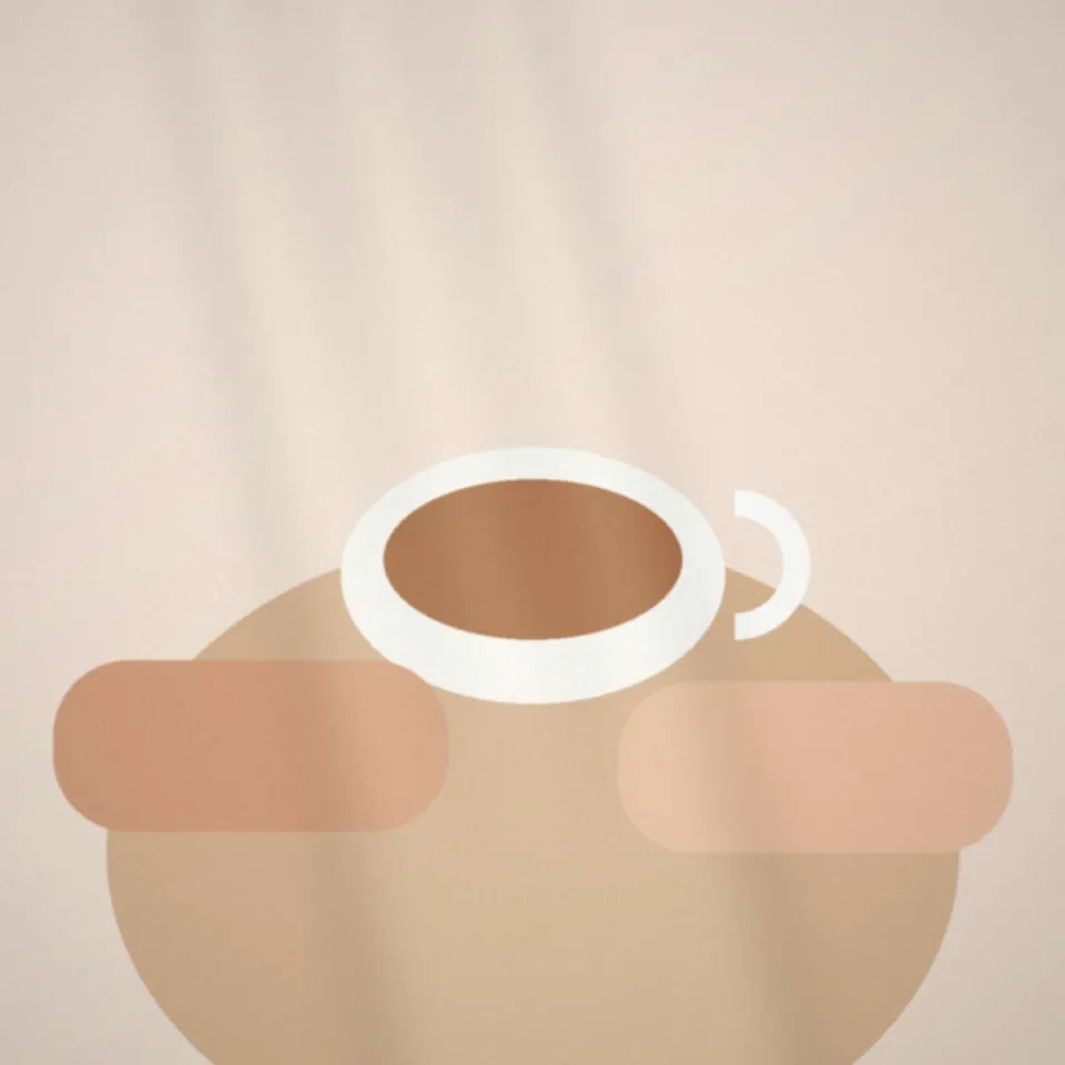 Deux mains qui se tiennent autour d'une tasse de thé