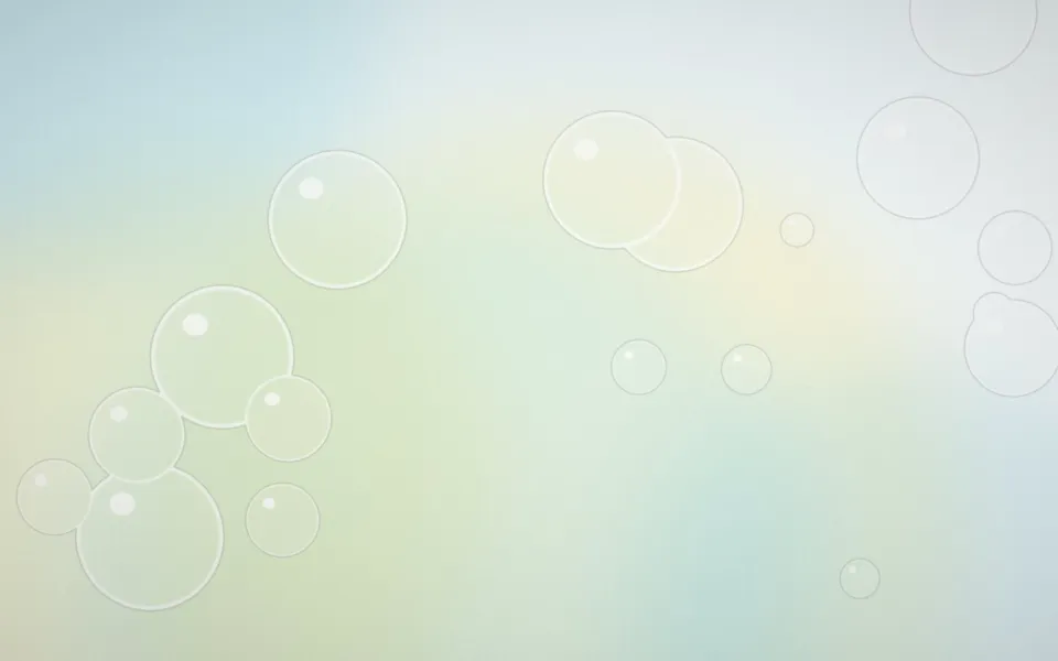 Reflets lumineux et bulles, ambiance fraîche