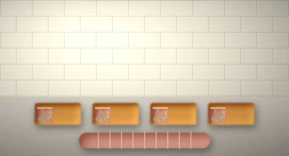 Le laboratoire de la boucherie, pâtés en croûte prêts à cuire