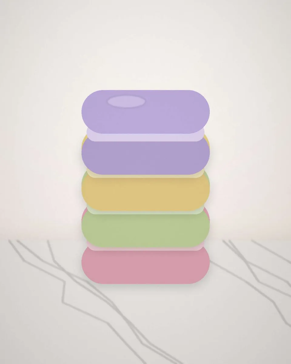 Pile de macarons aux couleurs pastel