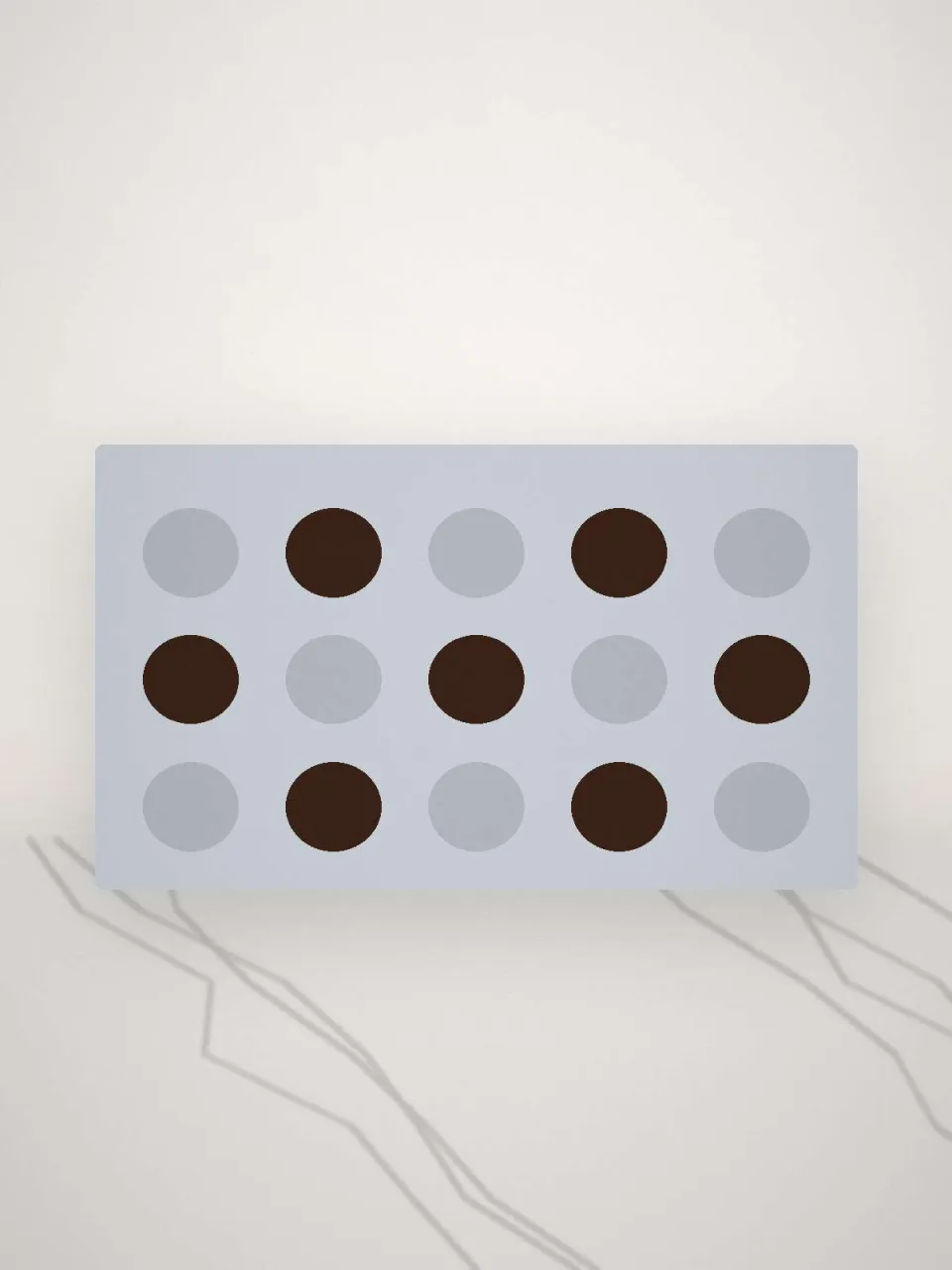 Moules à bonbons remplis de chocolat dans le laboratoire